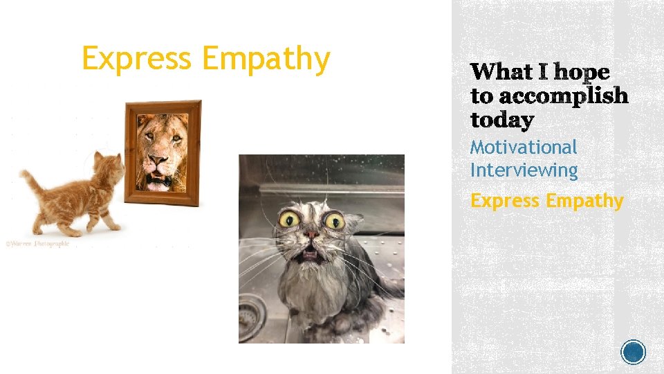 Express Empathy Motivational Interviewing Express Empathy Express Empathy Motivational Interviewing Express Empathy
