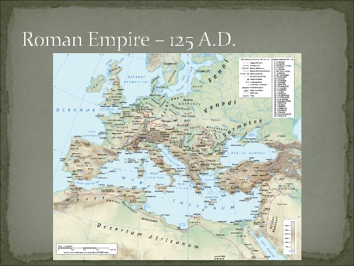 Roman Empire – 125 A. D. 