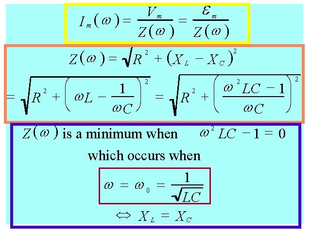 I m (w ) = Vm Z (w ) = e m Z (w