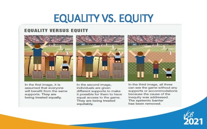 EQUALITY VS. EQUITY 