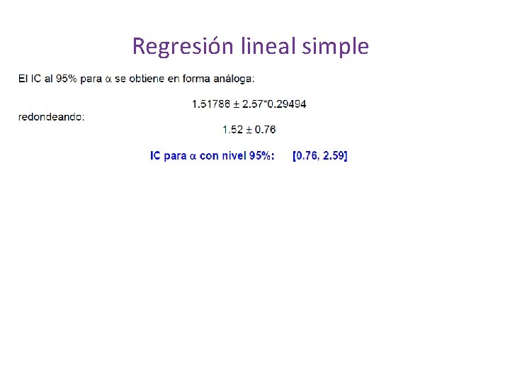 Regresión lineal simple 