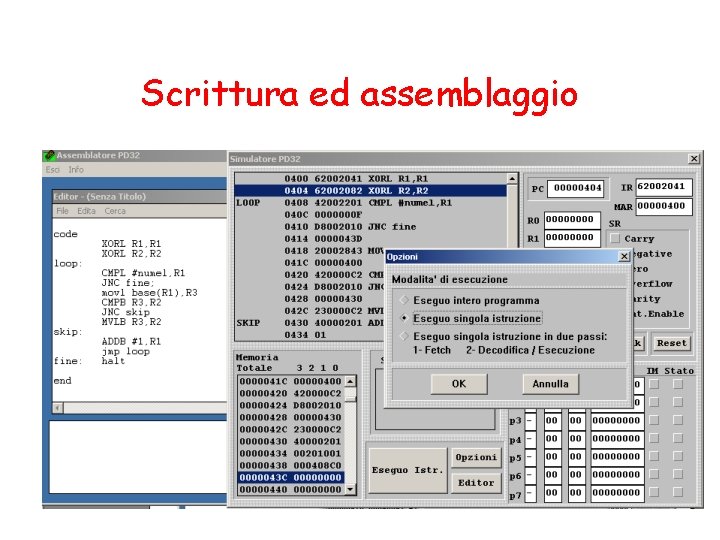 Scrittura ed assemblaggio 