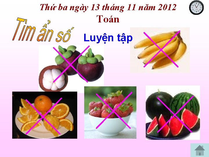 Thứ ba ngày 13 tháng 11 năm 2012 Toán Luyện tập 