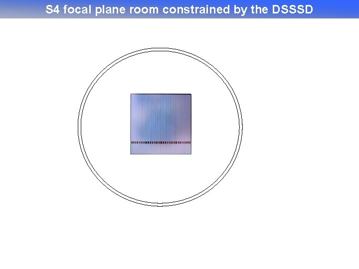 S 4 focal plane room constrained by the DSSSD 