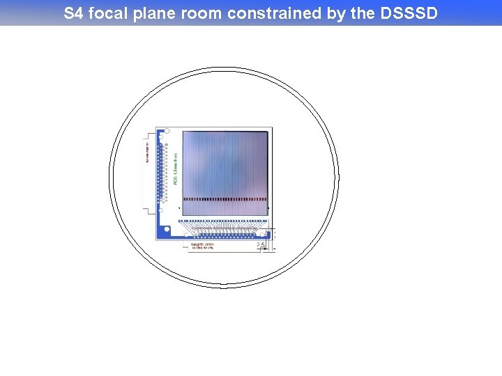 S 4 focal plane room constrained by the DSSSD 58 