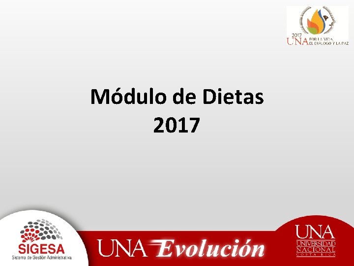 Módulo de Dietas 2017 