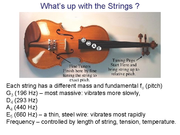 Physics of Sound Music Violins Flutes etc What
