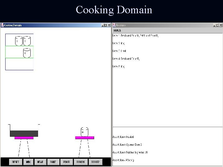 Cooking Domain 