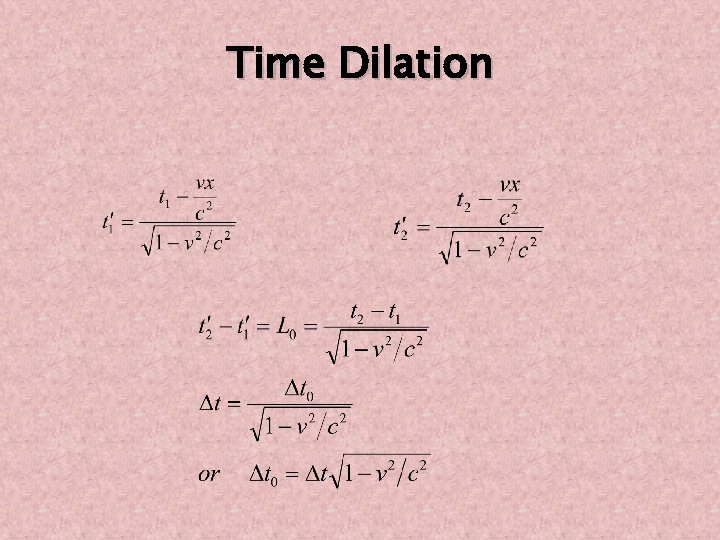 Time Dilation 