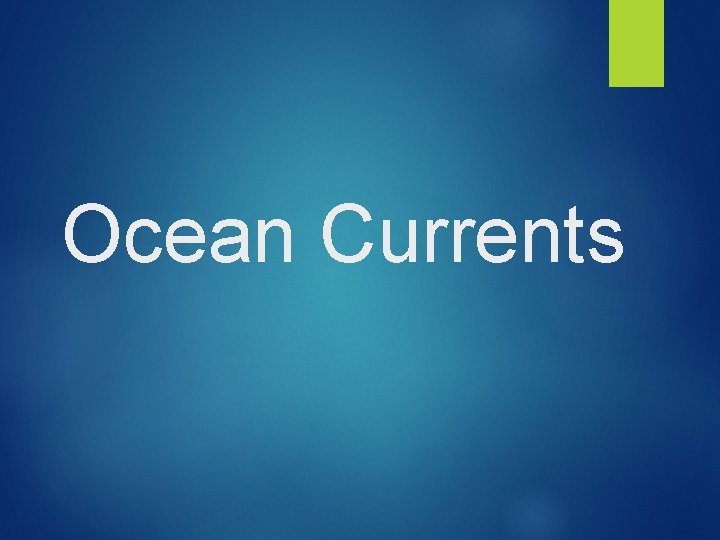 Ocean Currents 