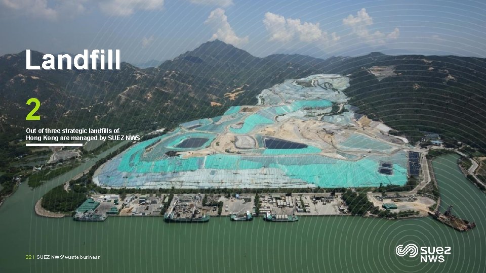 Landfill 2 Out of three strategic landfills of Hong Kong are managed by SUEZ