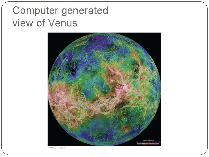 Computer generated view of Venus 
