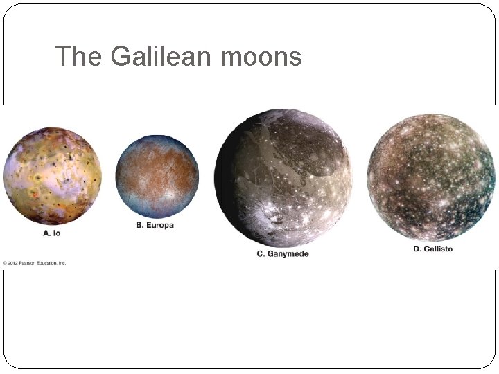 The Galilean moons 