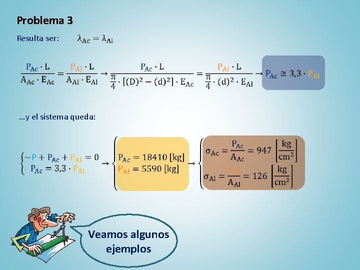 Problema 3 Resulta ser: …y el sistema queda: Veamos algunos ejemplos 