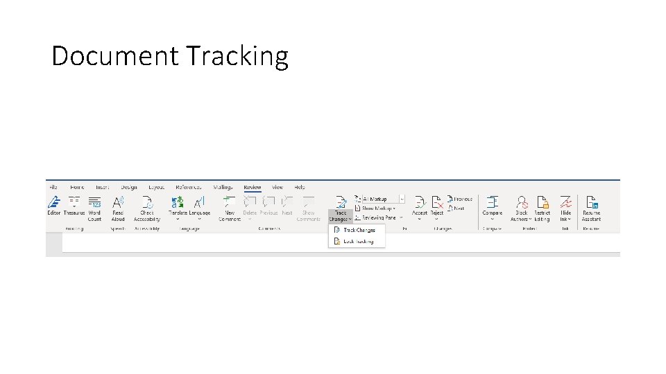 Document Tracking 