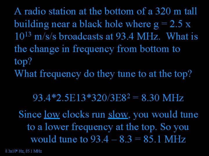 A radio station at the bottom of a 320 m tall building near a