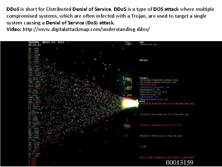 DDo. S is short for Distributed Denial of Service. DDo. S is a type