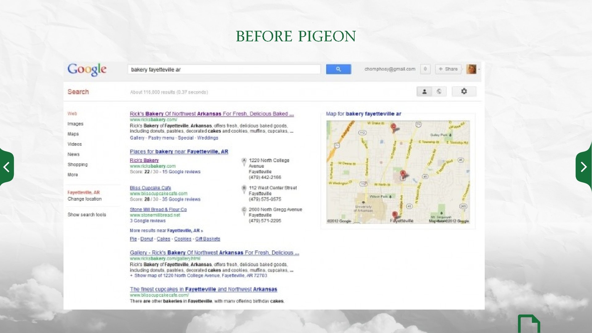 BEFORE PIGEON 