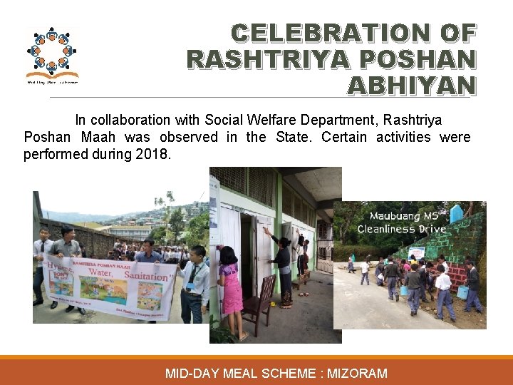 CELEBRATION OF RASHTRIYA POSHAN ABHIYAN In collaboration with Social Welfare Department, Rashtriya Poshan Maah