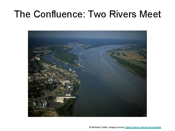The Confluence: Two Rivers Meet © Michael Collier, Image Source: Earth Science World Image