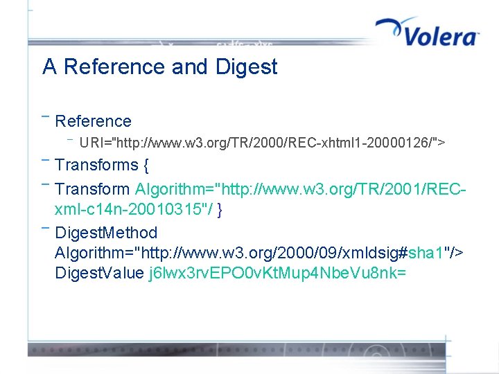 A Reference and Digest ¯ Reference ¯ ¯ URI="http: //www. w 3. org/TR/2000/REC-xhtml 1