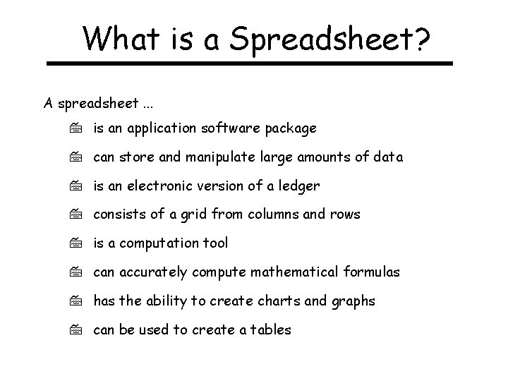 Spreadsheets and Charts A Beginners Guide Oak Mountain