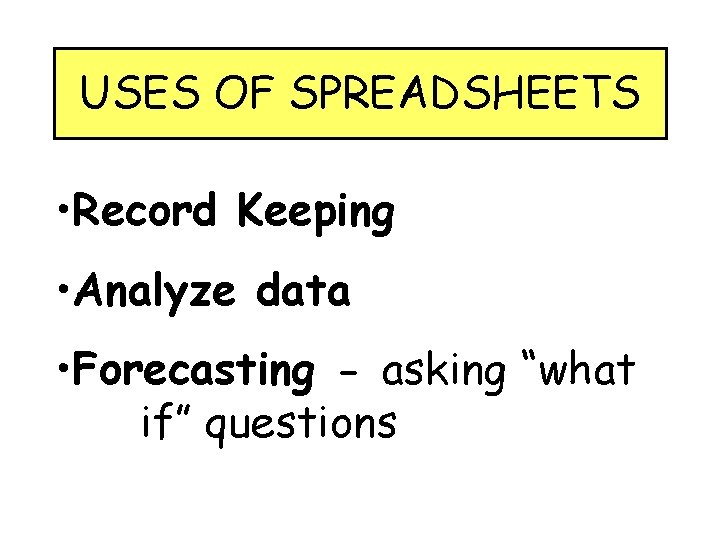 Spreadsheets and Charts A Beginners Guide Oak Mountain