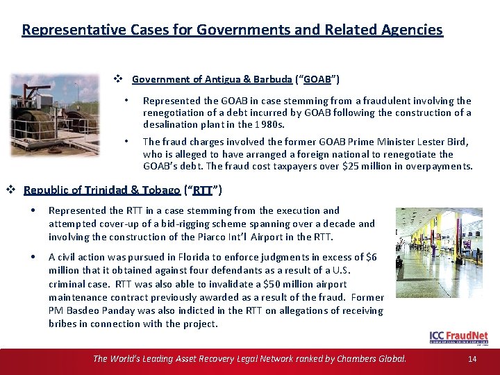 Representative Cases for Governments and Related Agencies v Government of Antigua & Barbuda (“GOAB”)