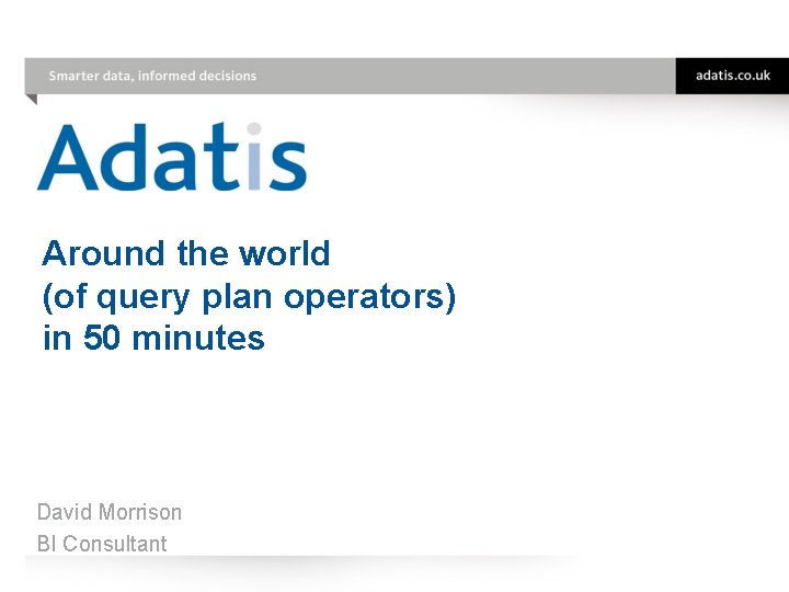 sql server query plan operators that hide performance... Around the world of query plan operators in