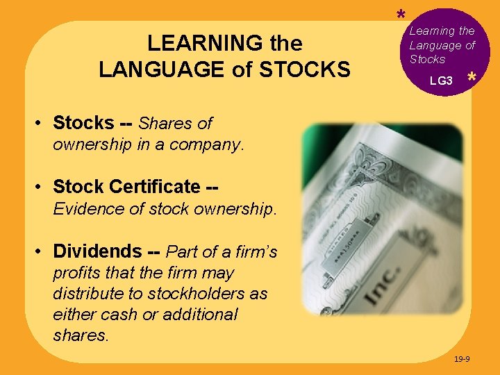 LEARNING the LANGUAGE of STOCKS * Learning the Language of Stocks LG 3 *