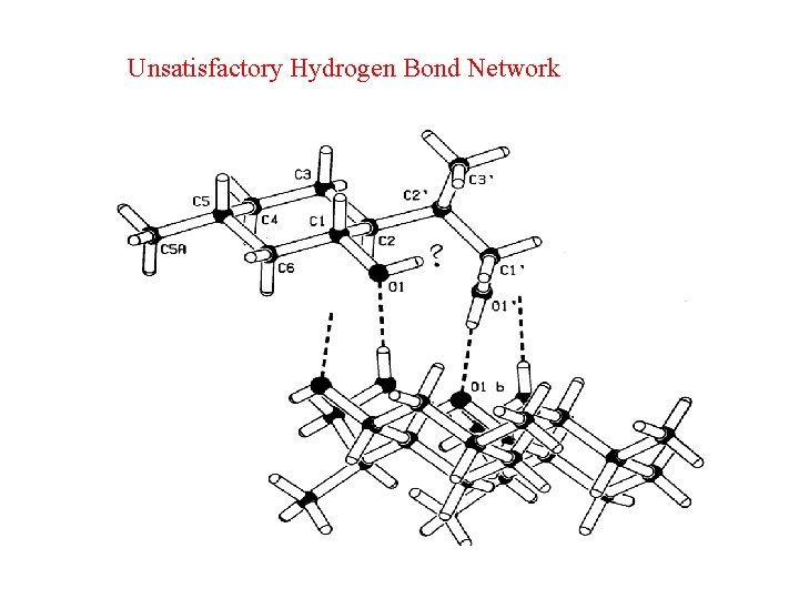 Unsatisfactory Hydrogen Bond Network 
