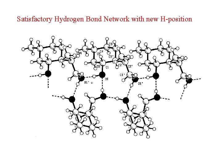 Satisfactory Hydrogen Bond Network with new H-position 