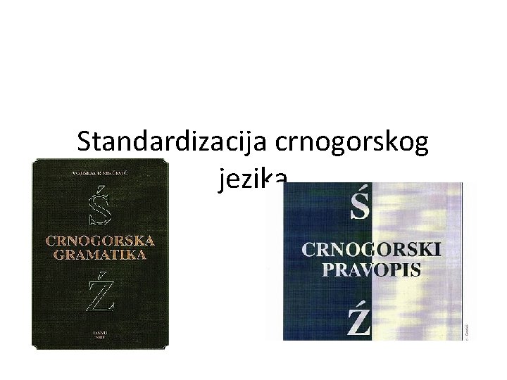 Standardizacija crnogorskog jezika 