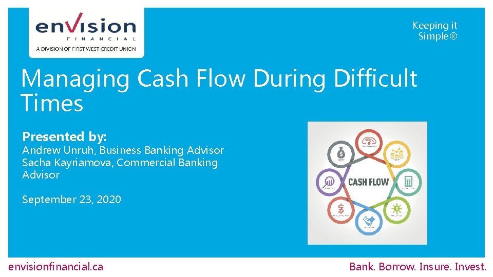 Keeping it Simple® Managing Cash Flow During Difficult Times Presented by: Andrew Unruh, Business