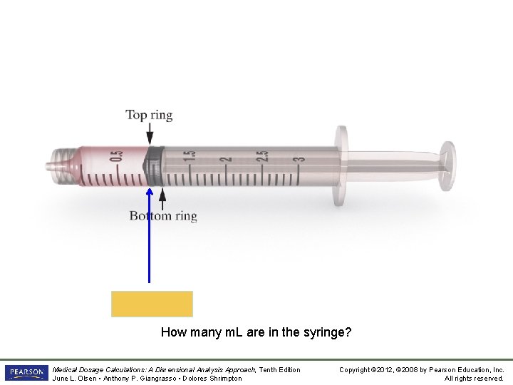 0. 9 m. L How many m. L are in the syringe? Medical Dosage