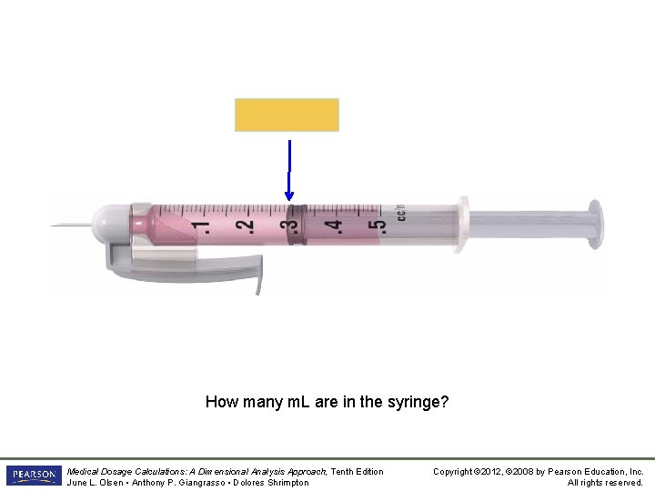 0. 29 m. L How many m. L are in the syringe? Medical Dosage