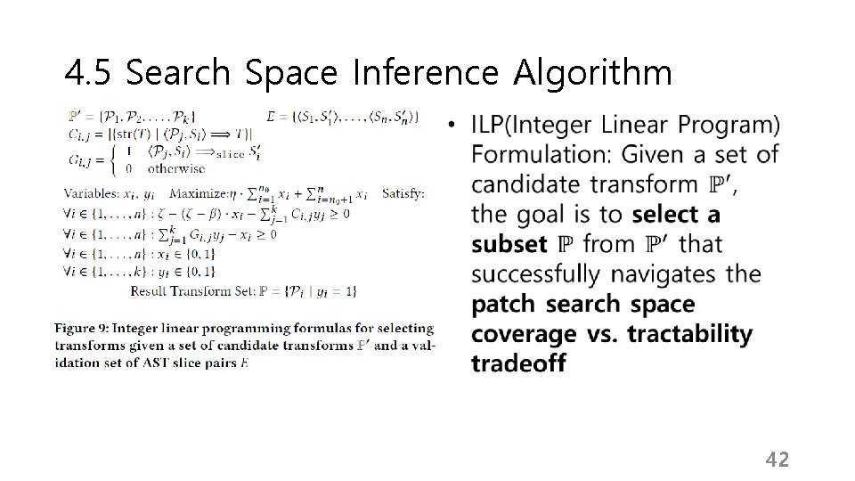 4. 5 Search Space Inference Algorithm 42 