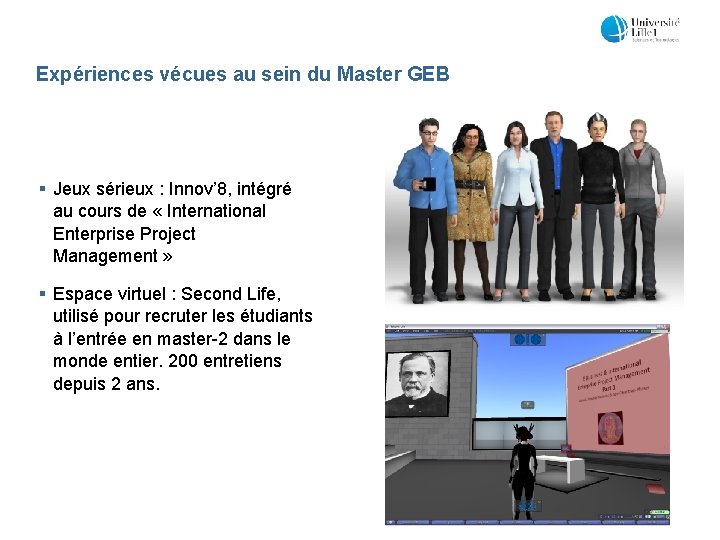 Expériences vécues au sein du Master GEB § Jeux sérieux : Innov’ 8, intégré