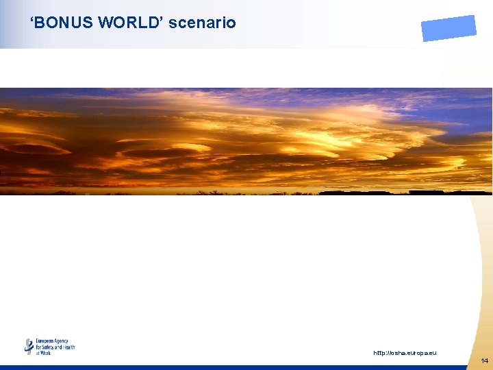 ‘BONUS WORLD’ scenario http: //osha. europa. eu 14 