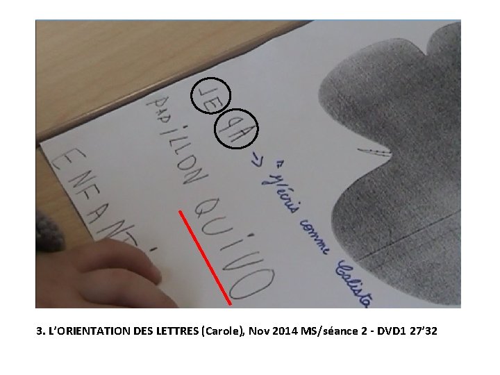 3. L’ORIENTATION DES LETTRES (Carole), Nov 2014 MS/séance 2 - DVD 1 27’ 32