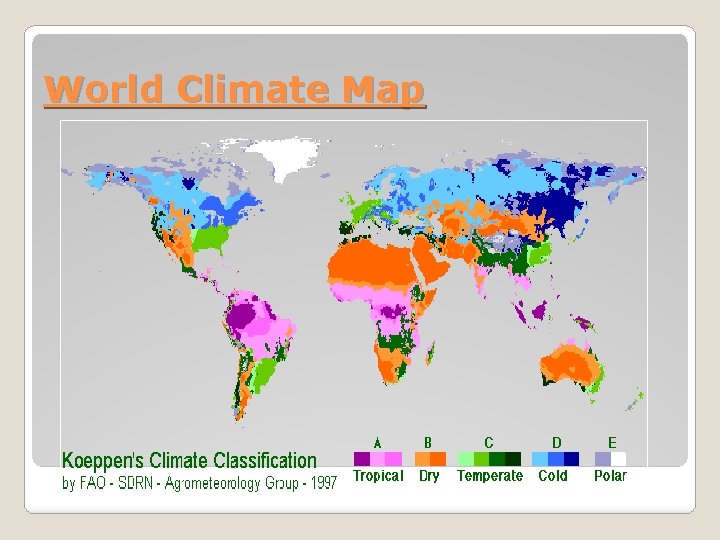 World Climate Map 