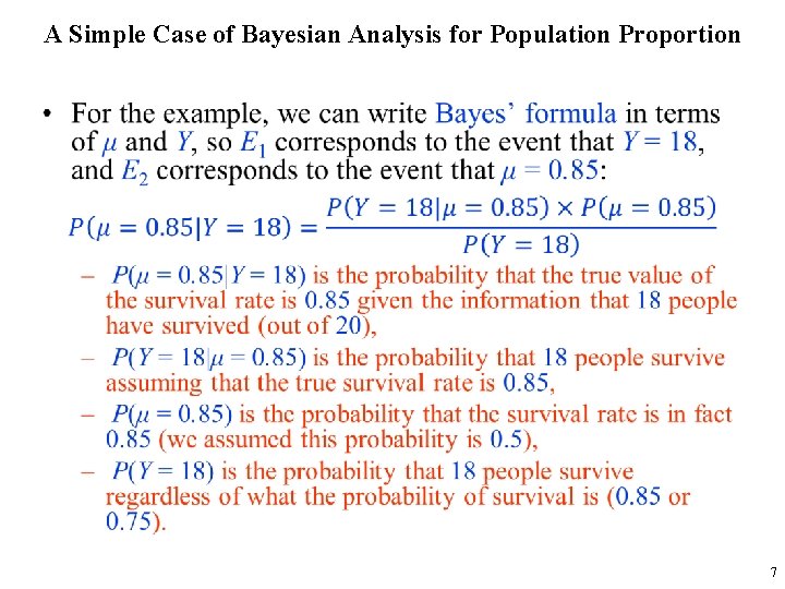 A Simple Case of Bayesian Analysis for Population Proportion • 7 