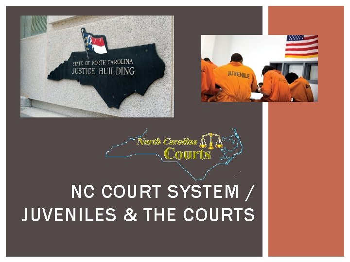 NC COURT SYSTEM / JUVENILES & THE COURTS 