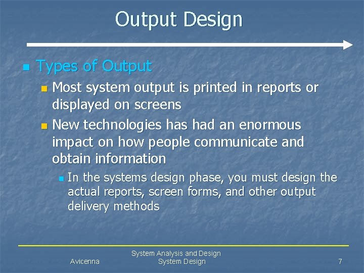 System Analysis and Design System Design Mr Ahmad
