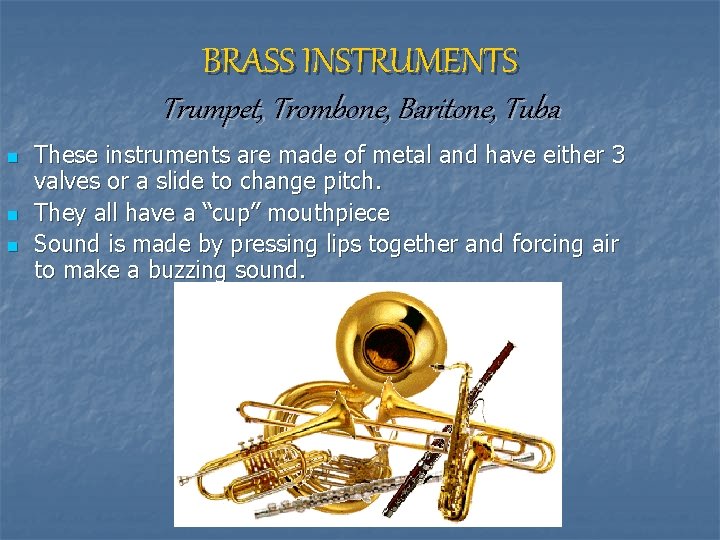 INSTRUMENT CHOICES GRADE 5 BAND RED DEER CATHOLIC