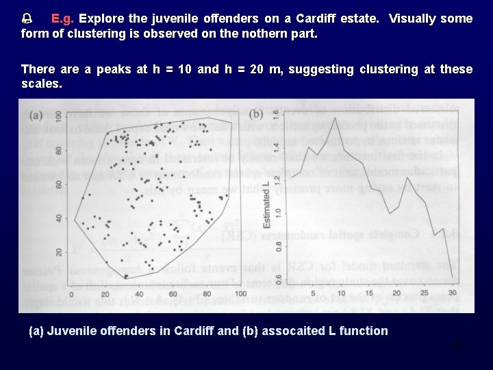  E. g. Explore the juvenile offenders on a Cardiff estate. Visually some form