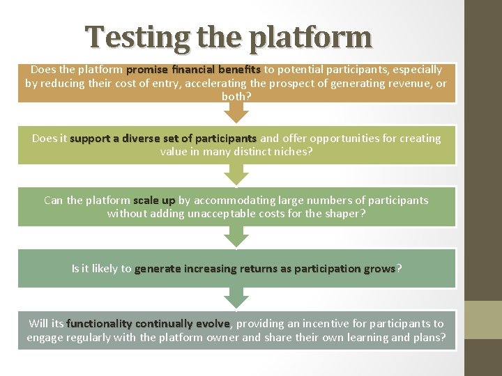 Testing the platform Does the platform promise financial benefits to potential participants, especially by Testing the platform Does the platform promise financial benefits to potential participants, especially by