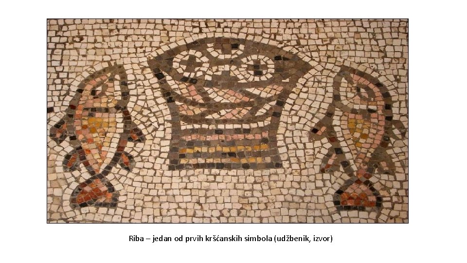 Riba – jedan od prvih kršćanskih simbola (udžbenik, izvor) 