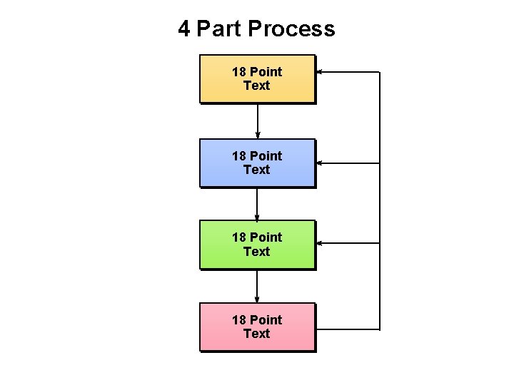 4 Part Process 18 Point Text 
