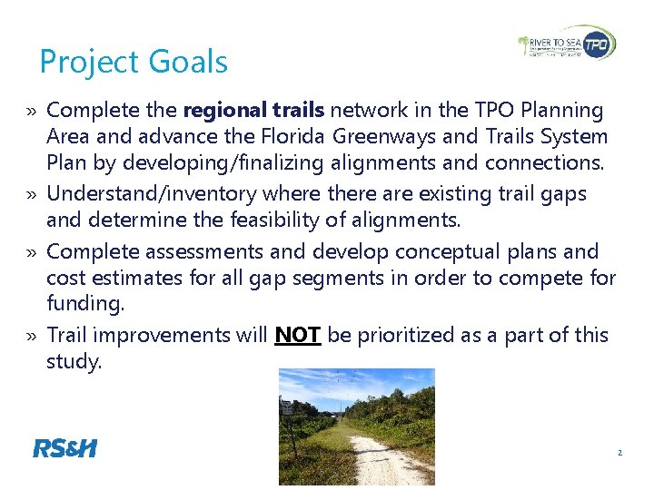 Project Goals » Complete the regional trails network in the TPO Planning Area and